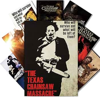 Amazon.co.jp: テキサスチェーンソー虐殺ホラー映画ポスターセット